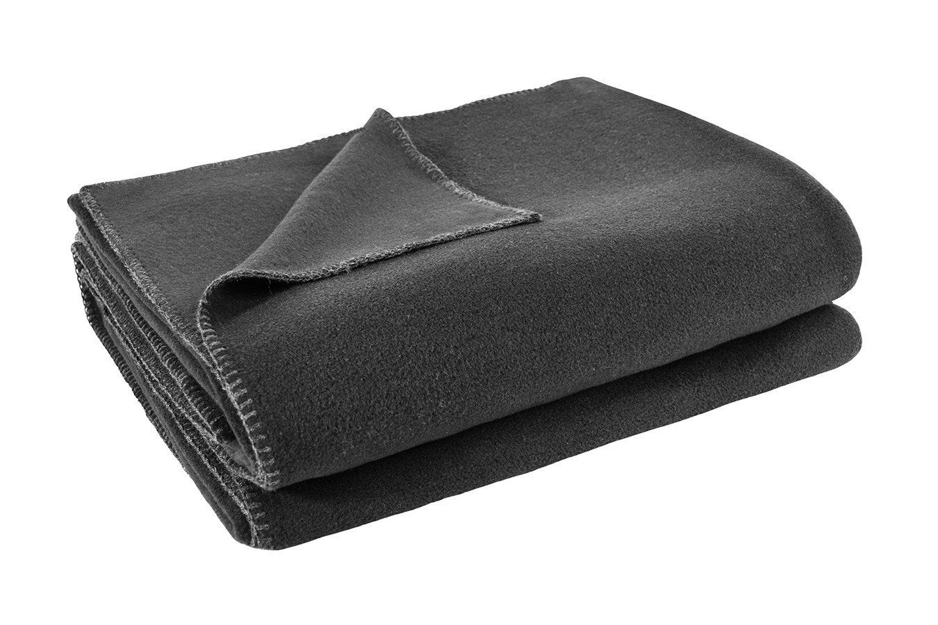 Wohndecke Soft-Fleece Decke 160 x 200 cm anthrazit meliert, zoeppritz