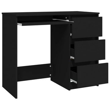 furnicato Schreibtisch Schwarz 90x45x76 cm Holzwerkstoff