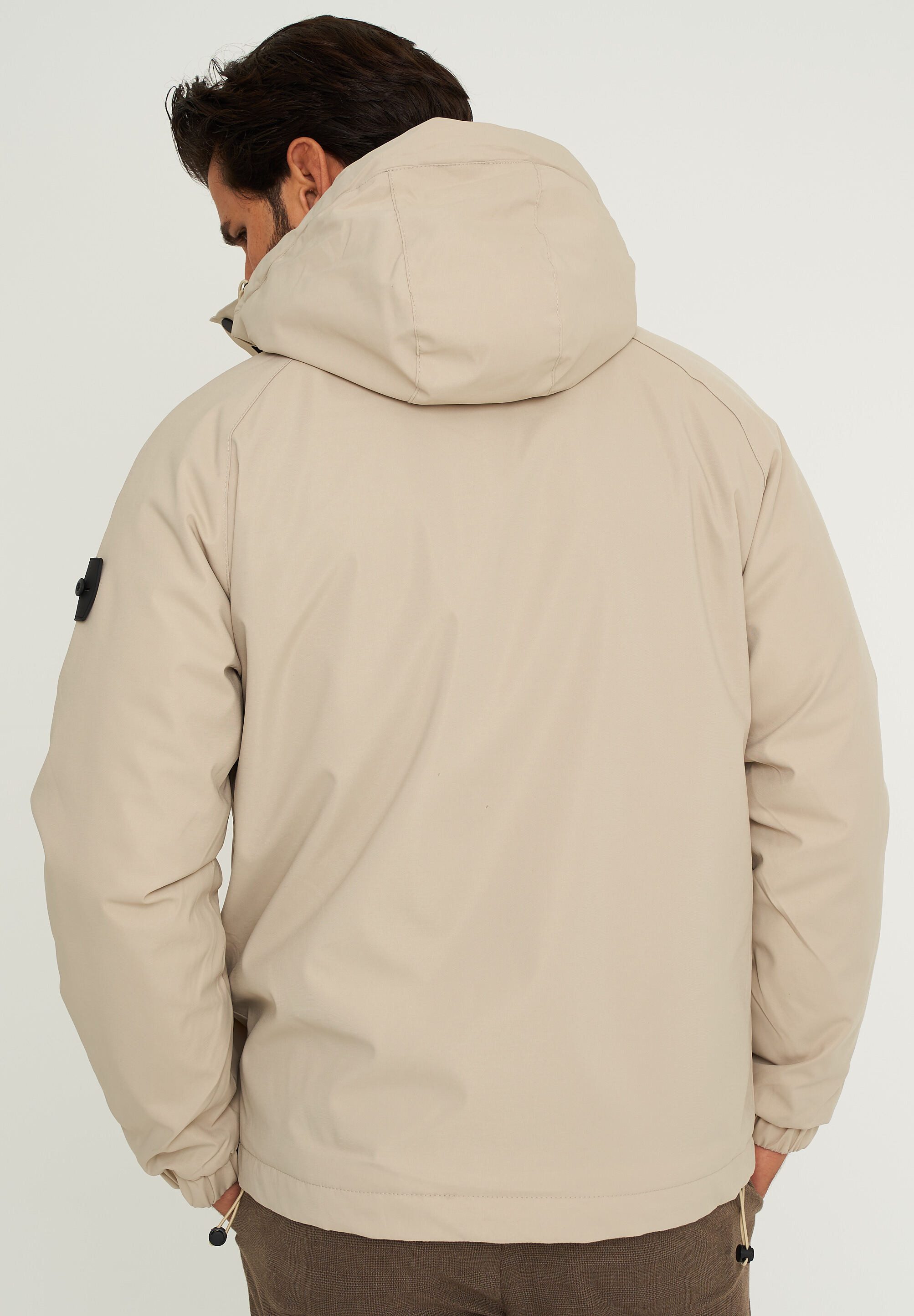 SOULSTAR Steppjacke S2MALBUN Herren leichte Field-Jacket mit Kapuze Fleece gefütterte Outdoor-Jacke