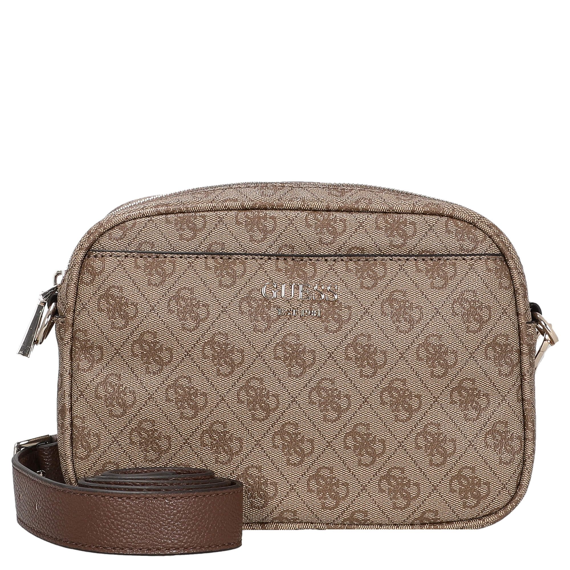 Guess Umhängetasche Vikky II - Umhängetasche 20 cm (latte logo/brown)