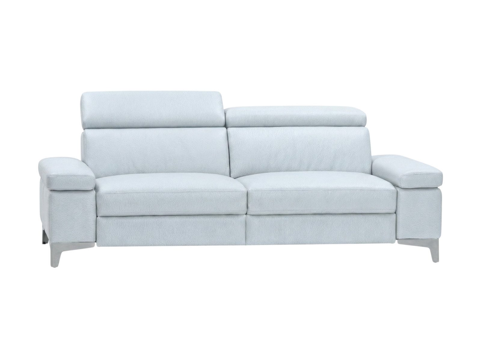 Villa Möbel Sofa Talisman, 2-Sitzer 1 Teile, Echtleder-Sofa mit Kopfteilverstellung fürs Wohnzimmer