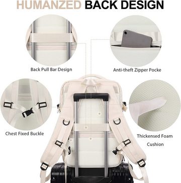 DTC GmbH Reiserucksack, Lässiger Tagesrucksack Schultasche, Laptop Rucksack, mit 2 Laptopfach (passend für ein 15,6" Tablet bzw. ein 17" Laptop)