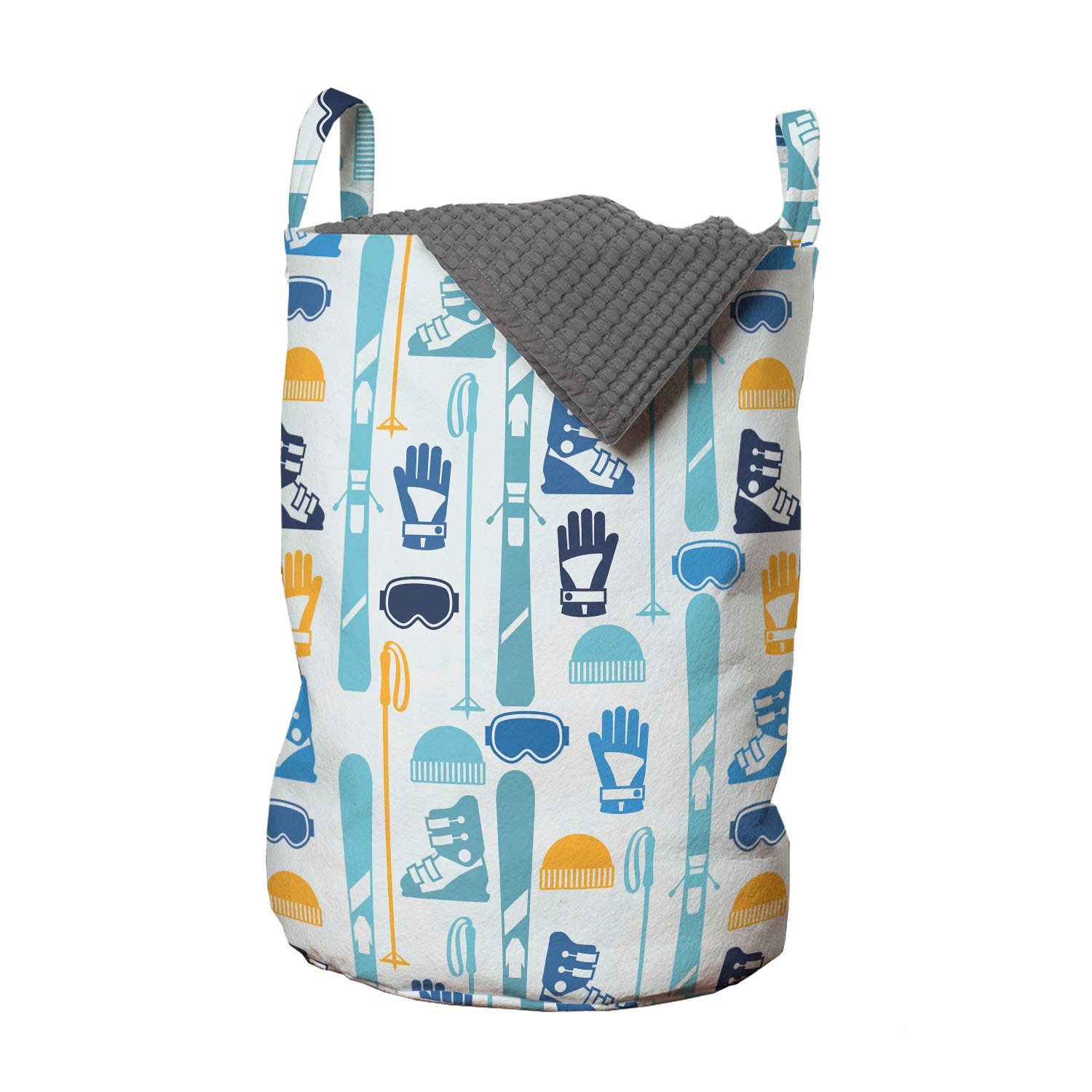 Abakuhaus Wäschesäckchen Wäschekorb mit Griffen Kordelzugverschluss für Waschsalons, Skifahren Skifahren und Ausrüstung | Wäschesäcke