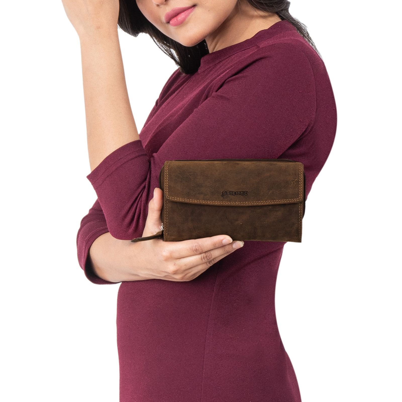 STILORD Geldbörse "Alea" Leder Geldbörse Damen Groß RFID Schutz günstig online kaufen