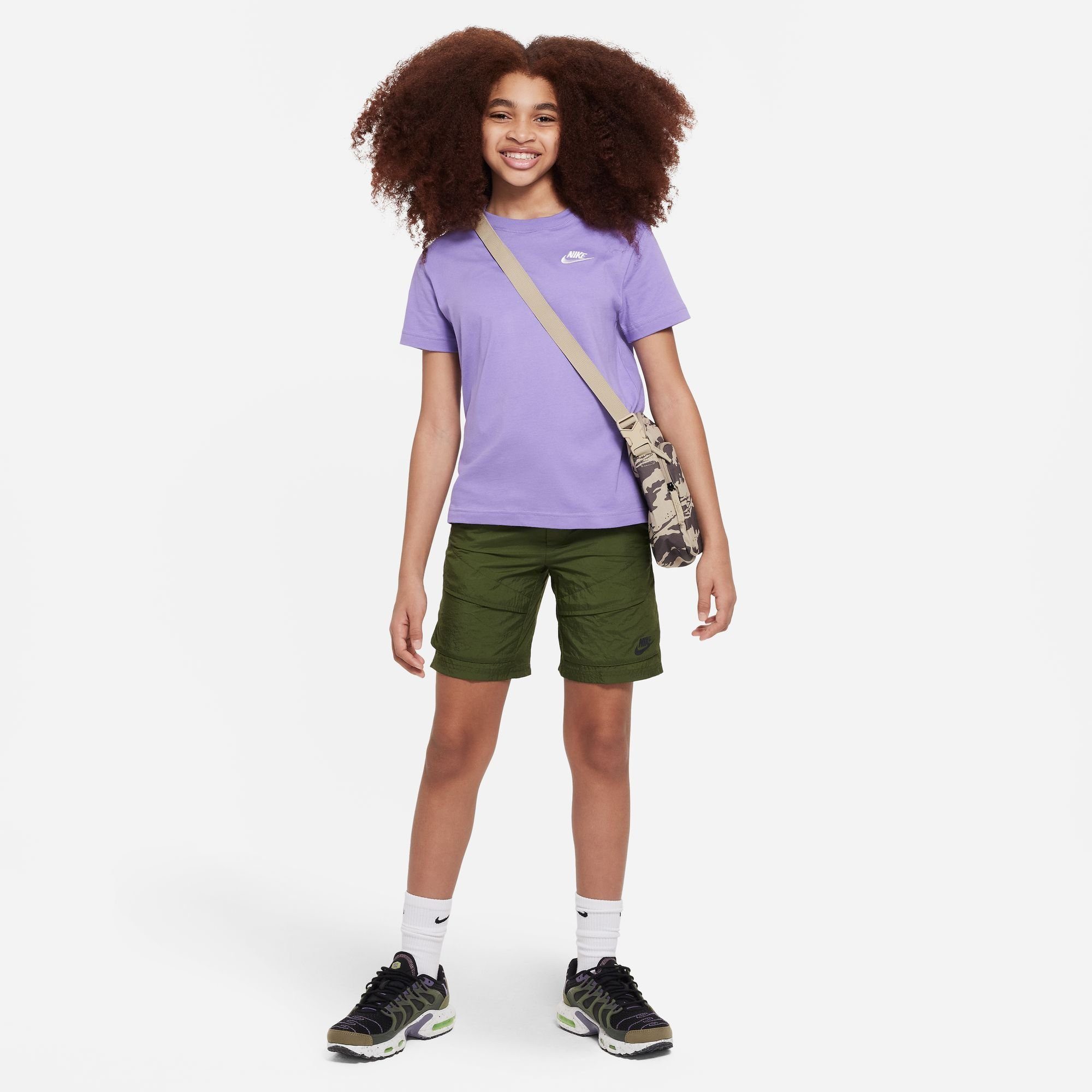 Nike Sportswear T-Shirt lila T-SHIRT KIDS' BIG (GIRLS)