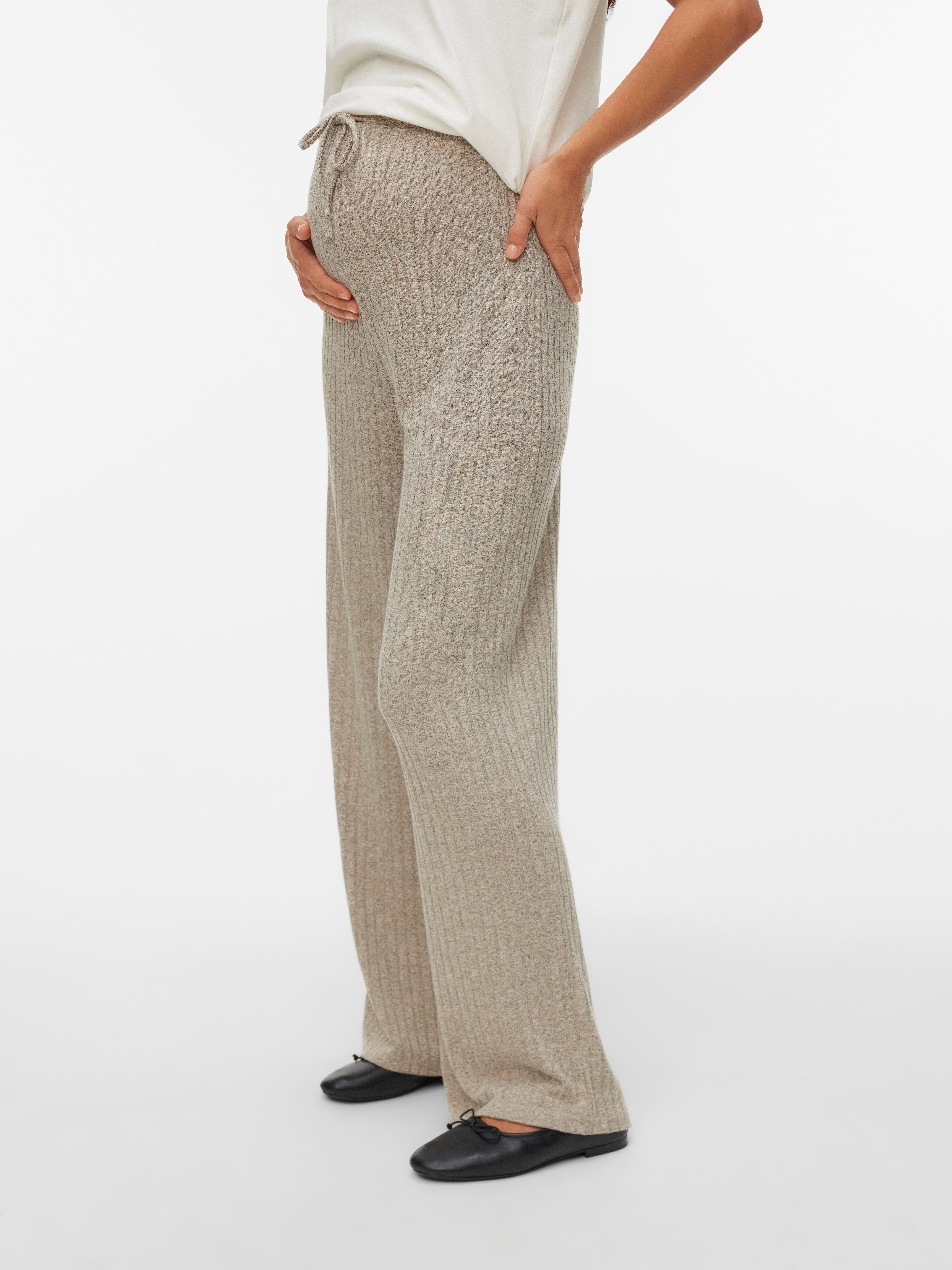 Mamalicious Umstandshose MLPAMMIE WIDE JRS PANTS HW NOOS elastische Passform, aus Jersey