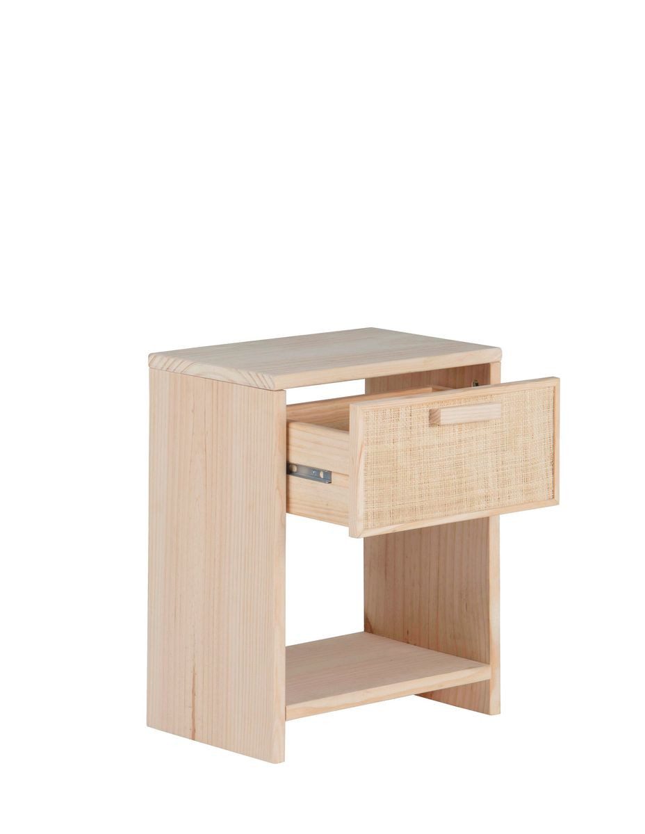 Astigarraga Kit Line Drehtürenschrank Nachttisch Kommode Beistelltisch eine Schublade, praktisch und klein