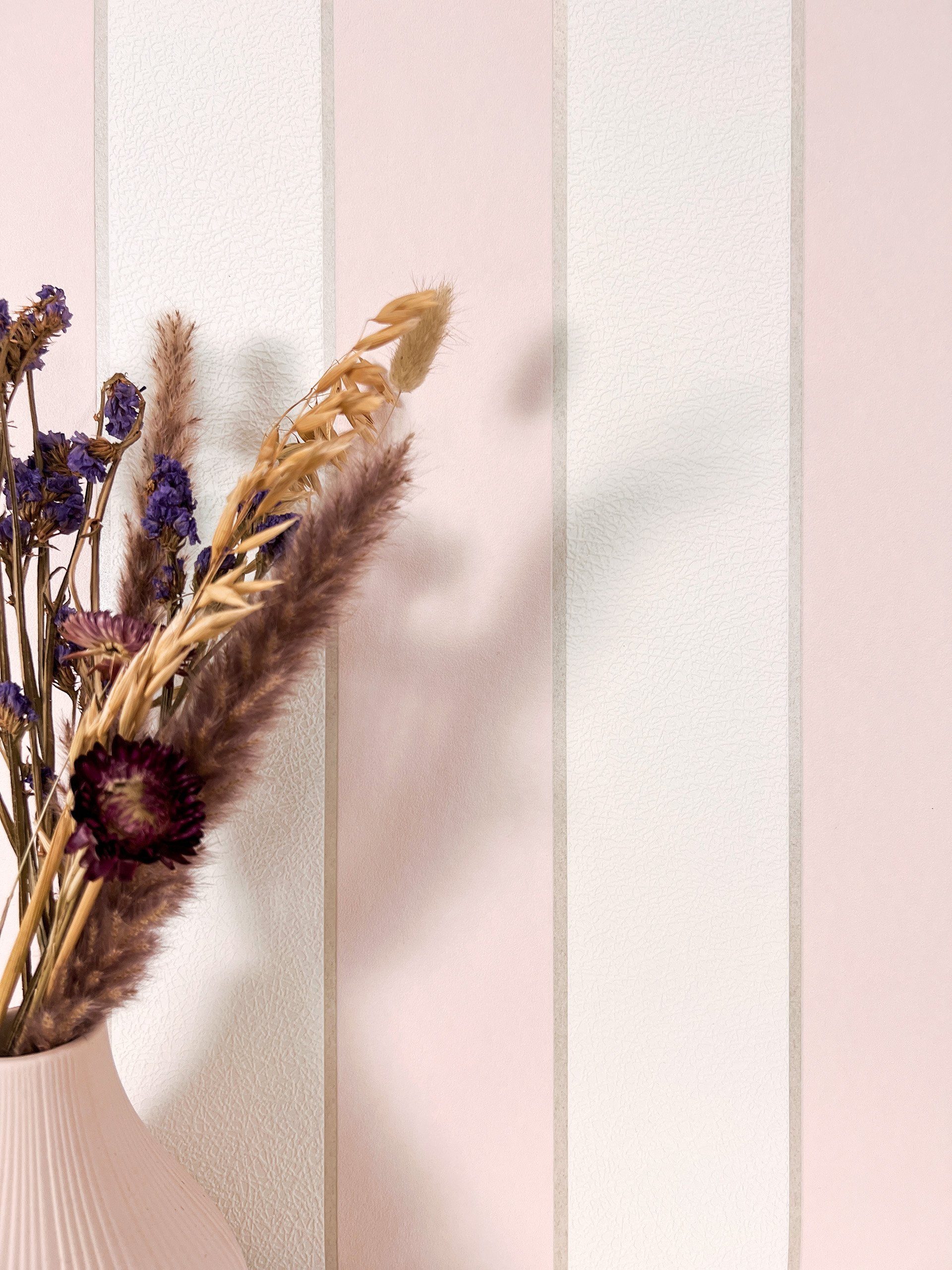 Newroom Vliestapete, Rosa Kindertapete Kinder Streifen günstig online kaufen