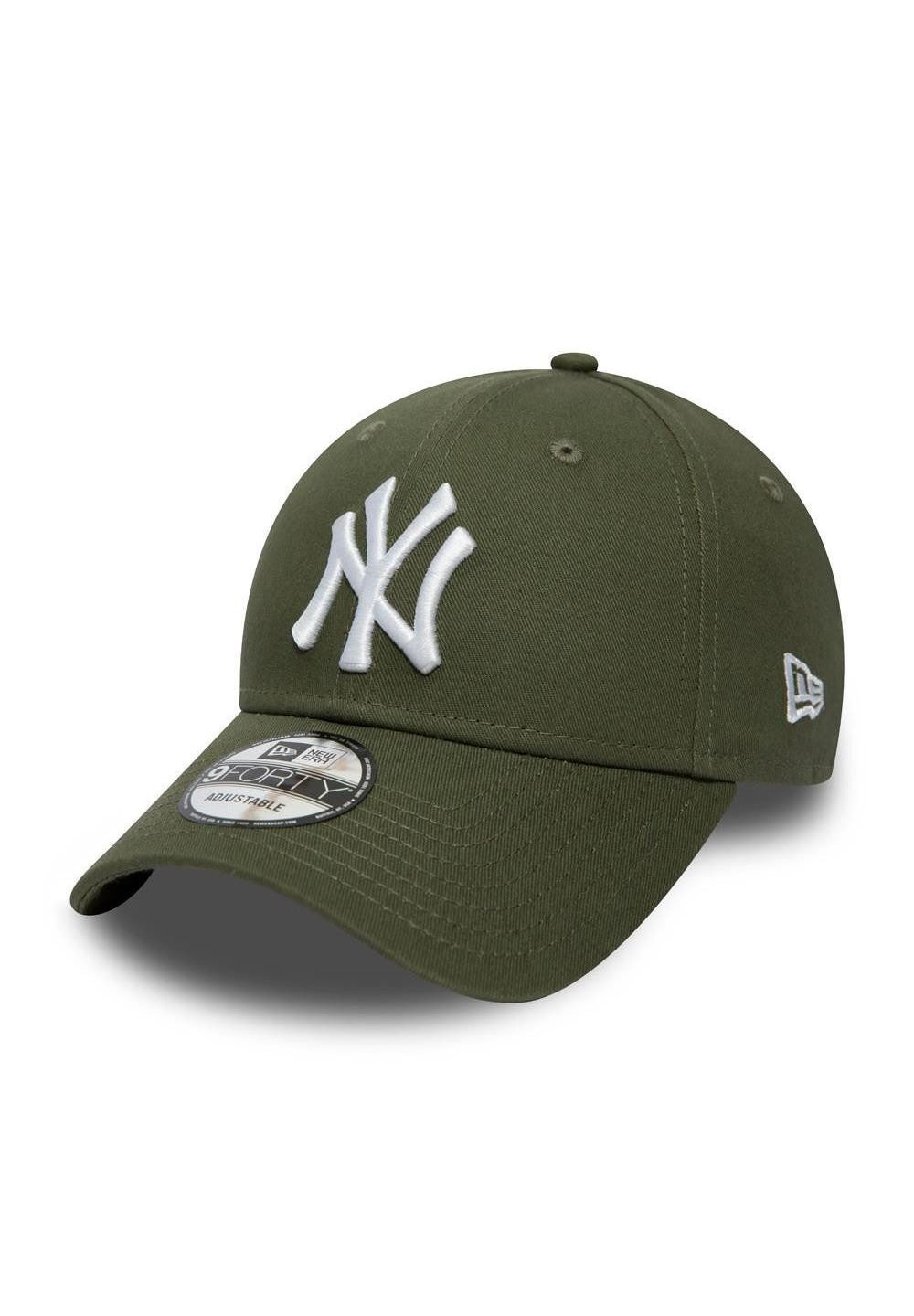 Baseball Cap New York Yankees MLB League Essential Olivgrün Verstellbare 9Forty Cap
