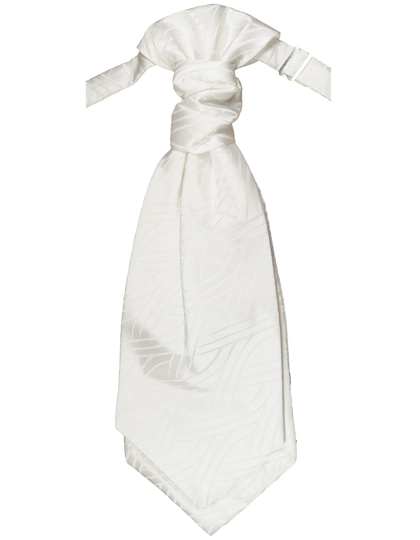 Krawatte Elegantes Herren Plastron gestreift Hochzeitskrawatte - vorgebunden