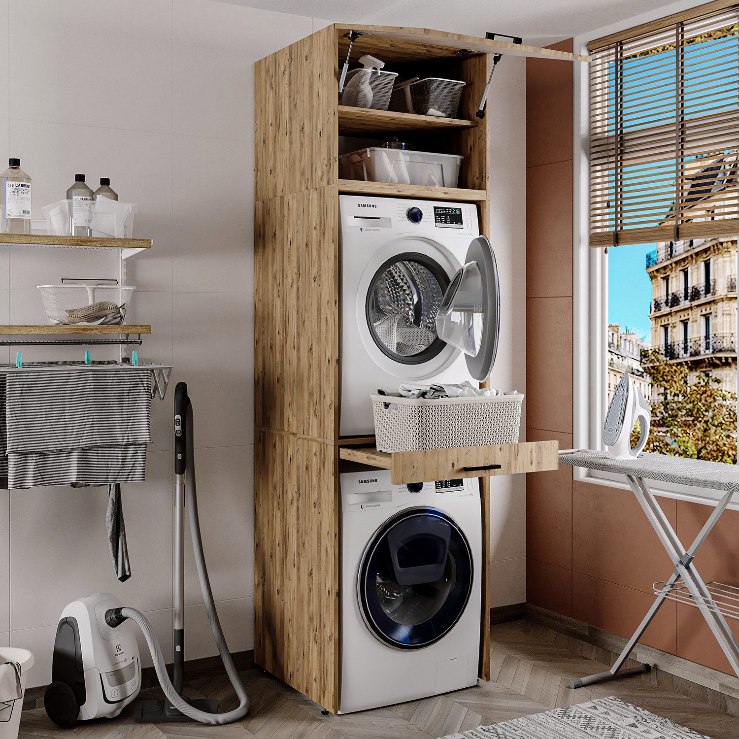 Roomart Waschmaschinenumbauschrank (Waschmaschinenschrank für Trockner und günstig online kaufen