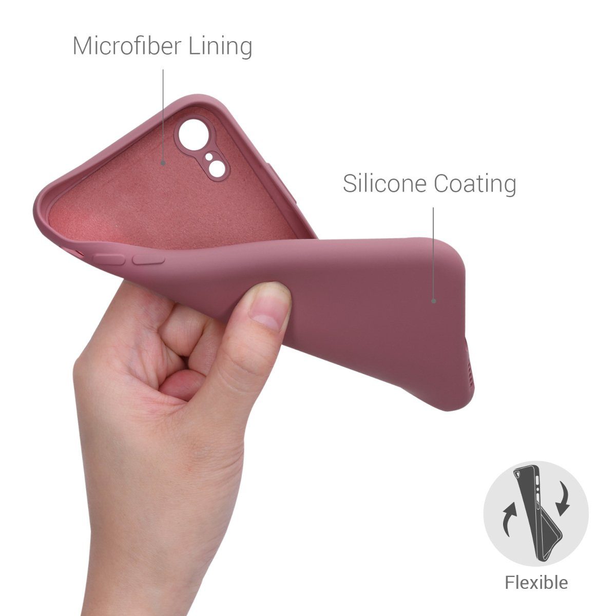 kwmobile Handyhülle Slim Case für Apple iPhone XR, Hülle Silikon Handy - Handyhülle gummiert
