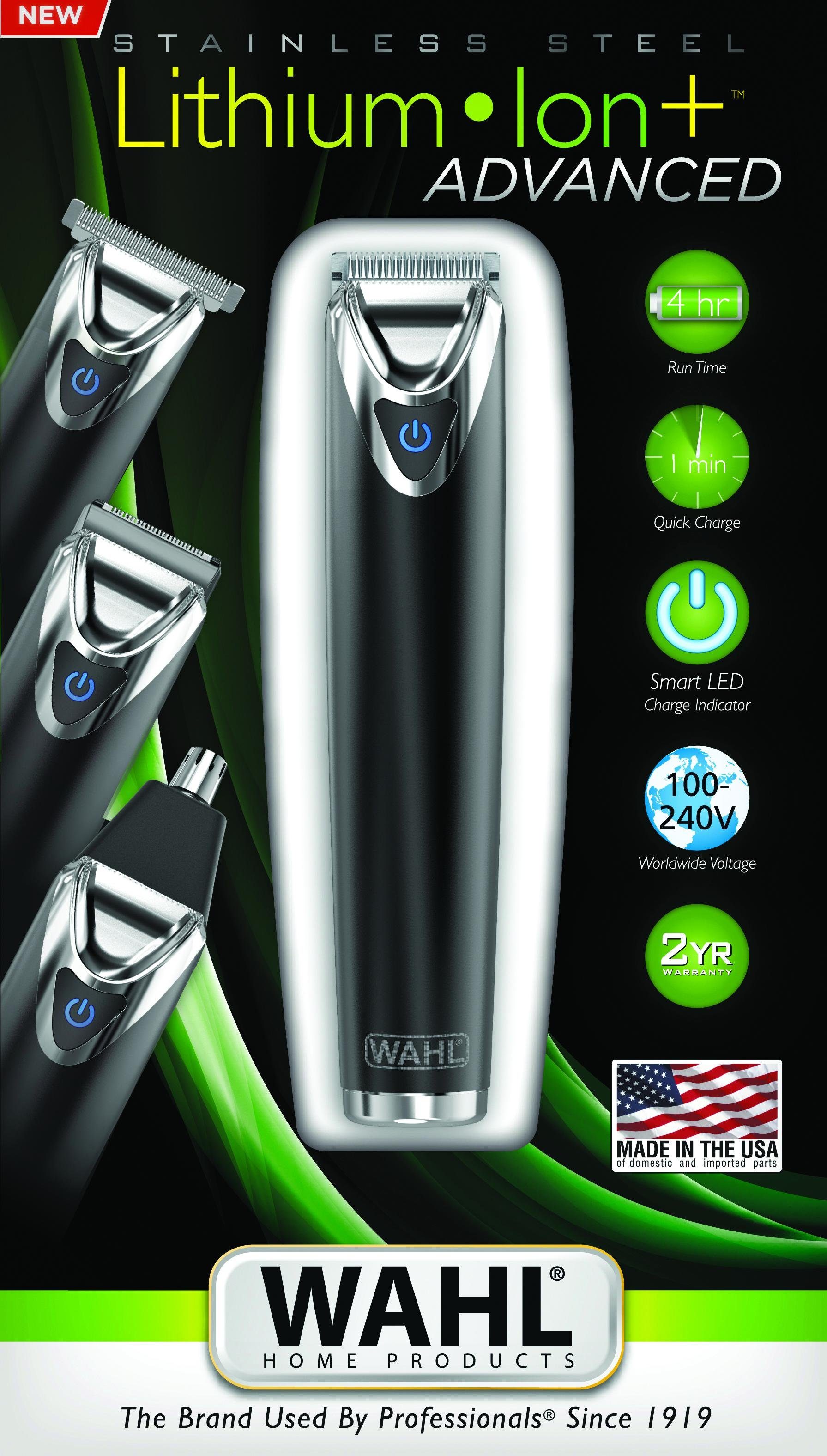 Wahl Haarschneider Wahl 9864-016 Lithium Ion+ Advanced Trimmer,  Stylingprodukte für den Heimbereich