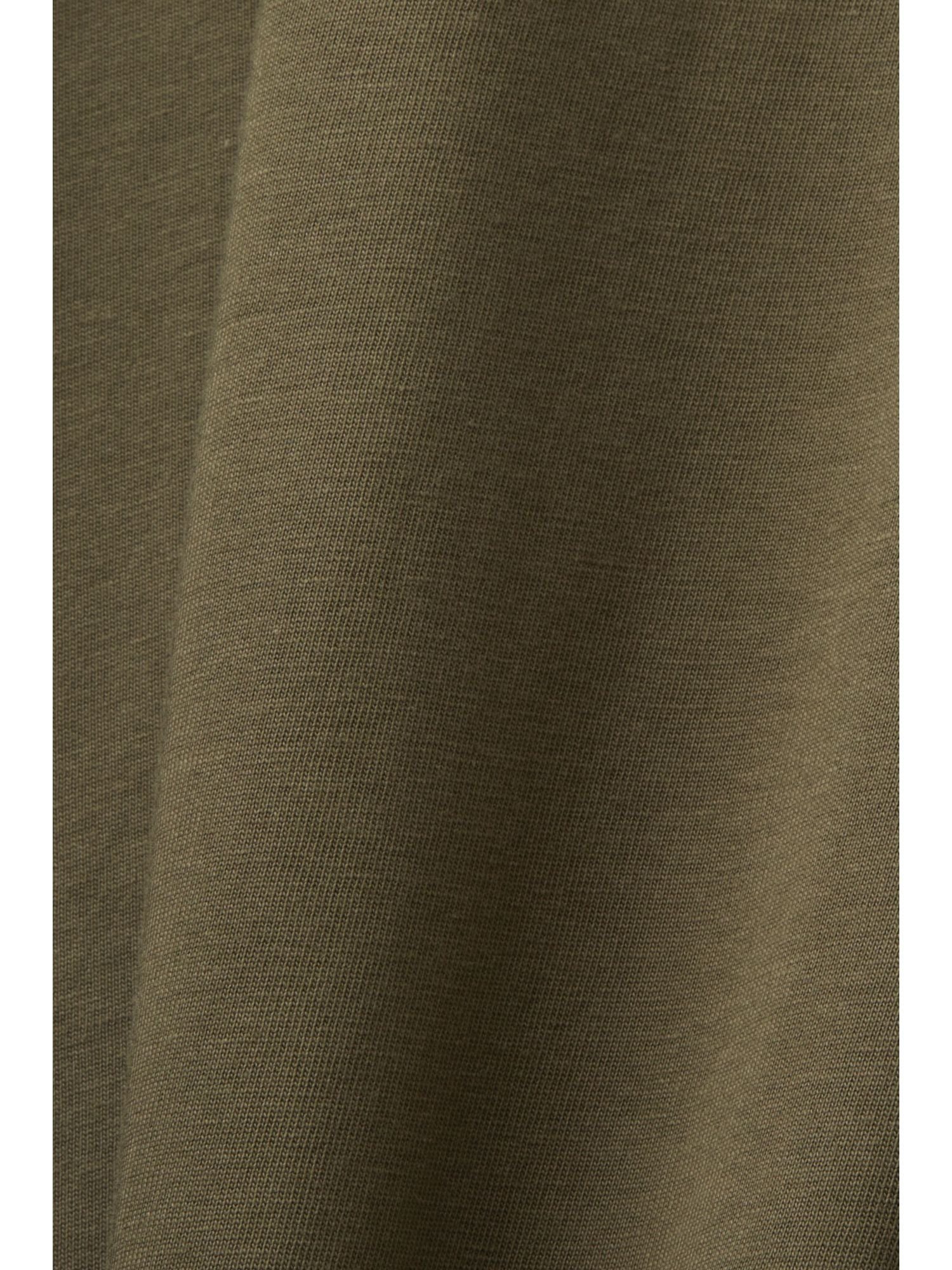 100% Baumwolle Frontprint, T-Shirt (1-tlg) by Esprit KHAKI mit T-Shirt edc GREEN