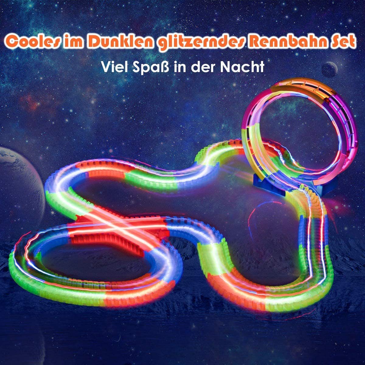 Coole Elektro-Rennbahn Für Kinder – Mit LED-Autos, Loopings & Rundenzähler