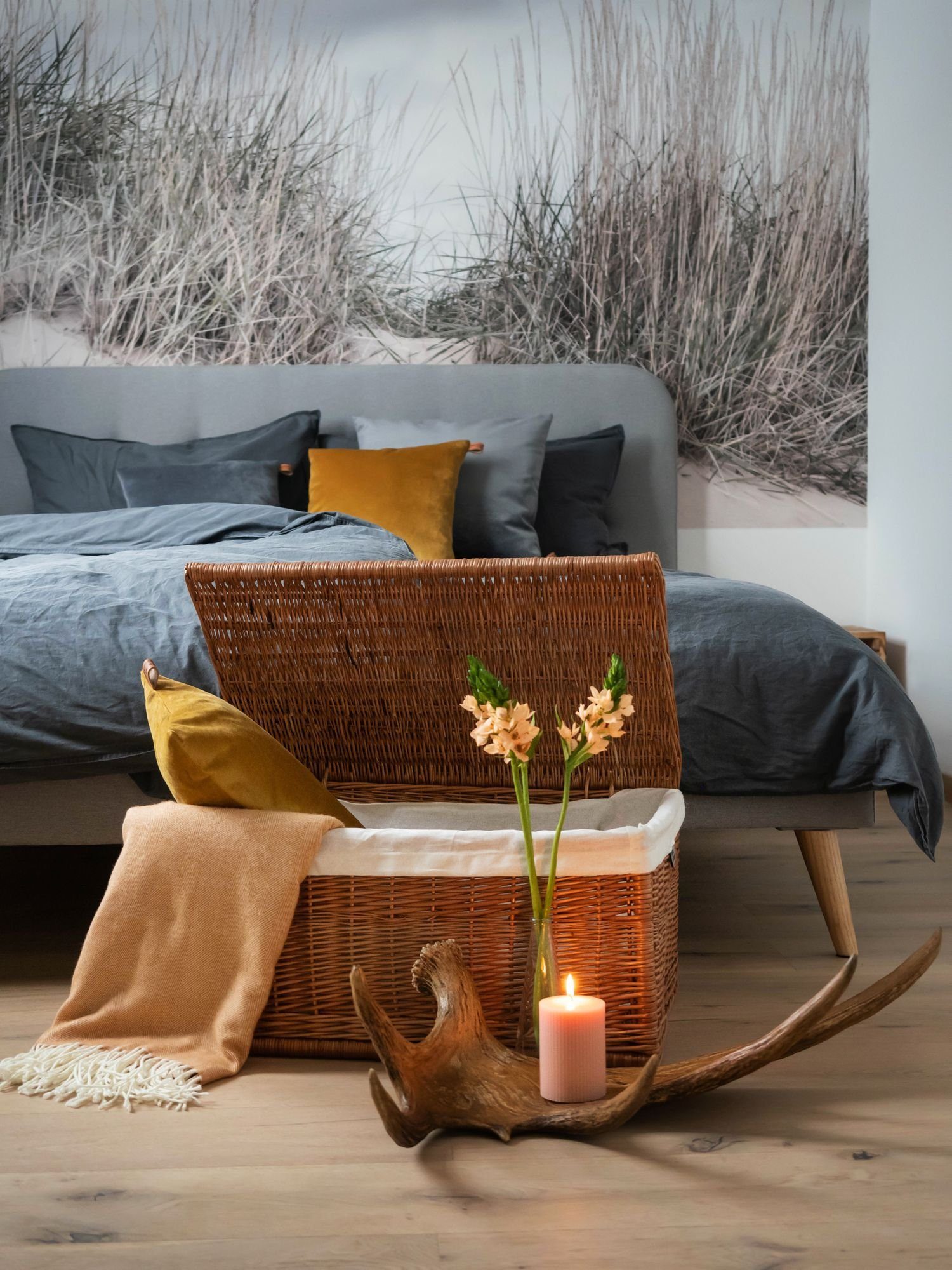 Lycce Wäschekorb Wäschetruhe aus Weide Wäschekorb Wäschesammler Kleidertruh günstig online kaufen