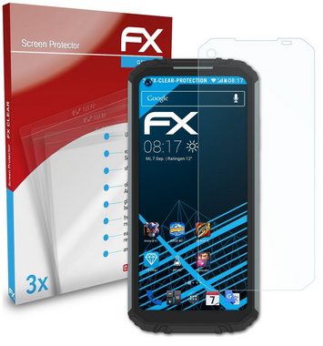 atFoliX Schutzfolie Displayschutz für Oukitel WP16, (3 Folien), Ultraklar und hartbeschichtet