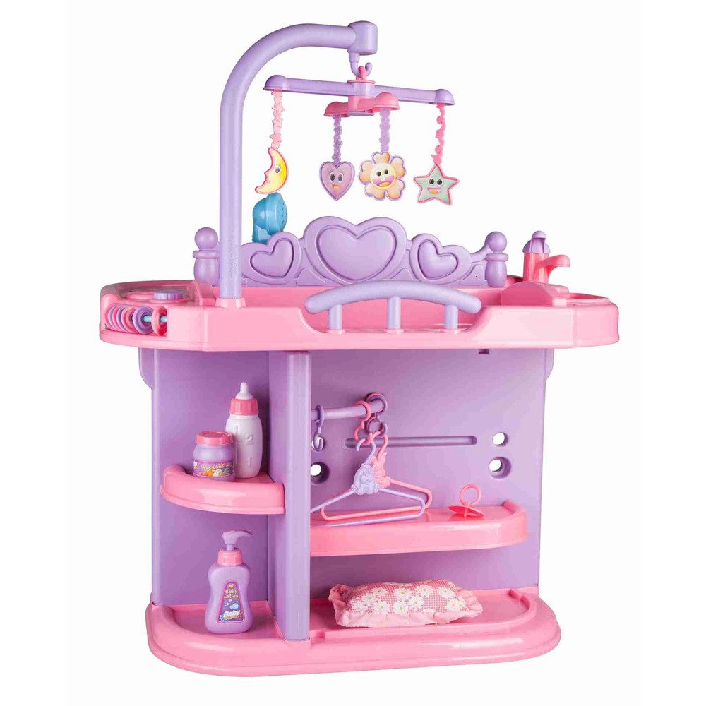 Babypuppe Besttoy - Wickelcenter für Puppen - rosa