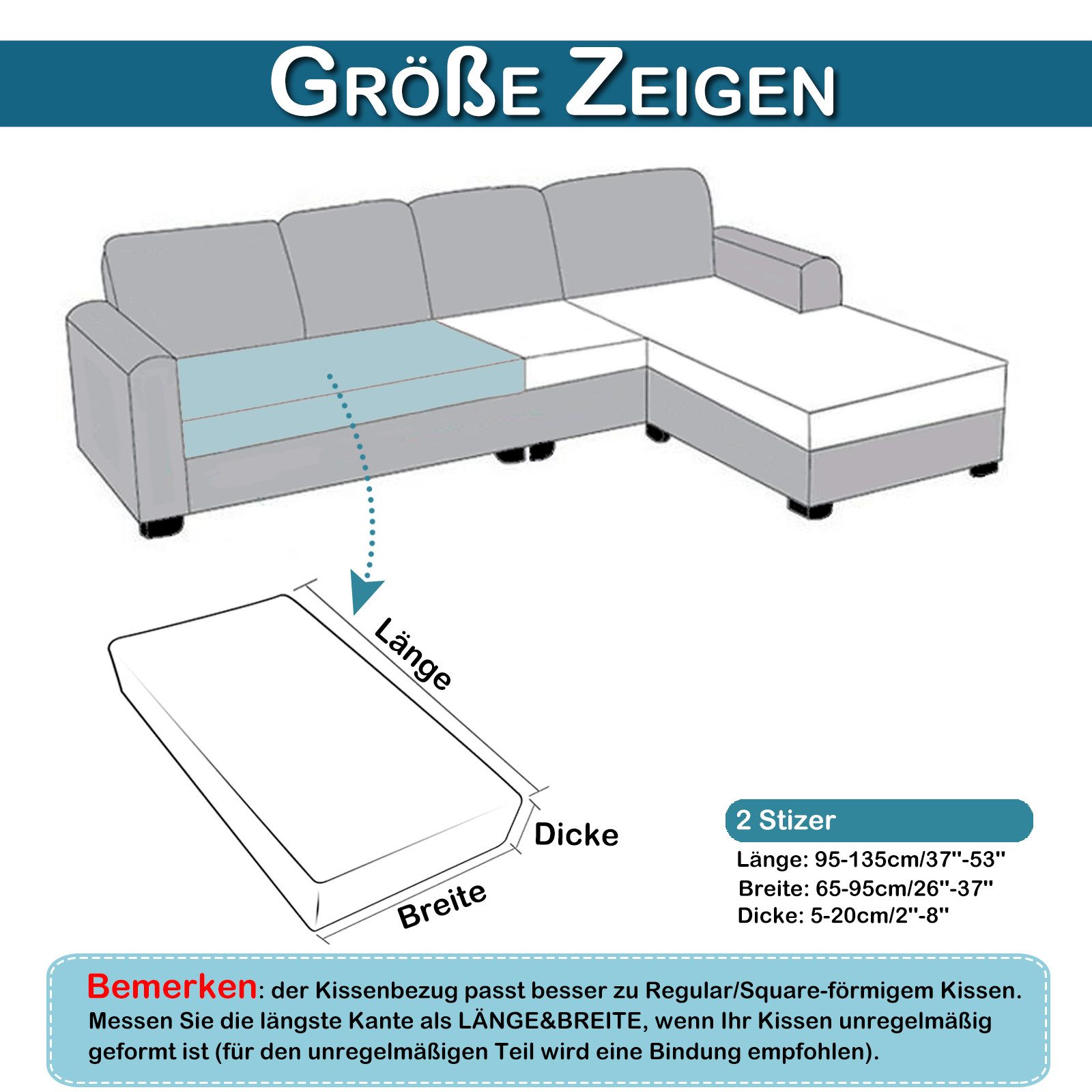 BTTO Sofabezug Kissenbezug Elastische Couchbezug Stretch günstig online kaufen