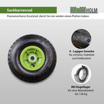 TRUTZHOLM Sackkarren-Rad Sackkarrenrad 260 x 85 mm 3.00-4 Bollerwagenrad, Luftrad, Ersatzrad