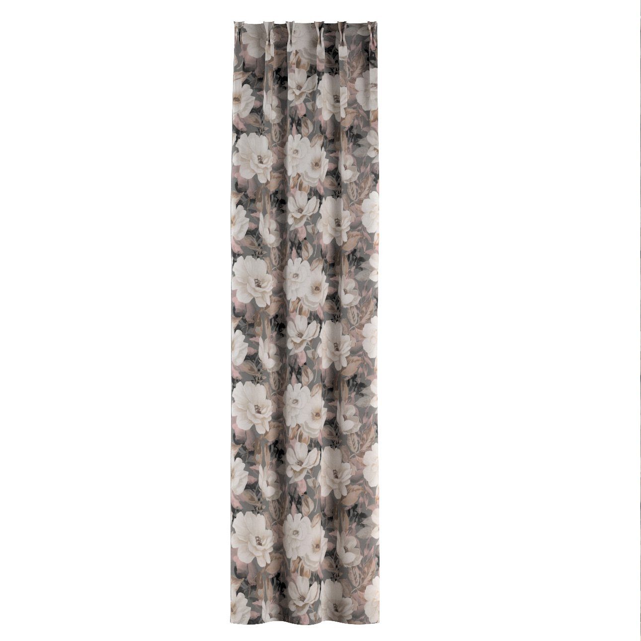 Vorhang Vorhang mit flämischen cm, x 70 grau-rosa 100 Falten Dekoria Gardenia, 2-er