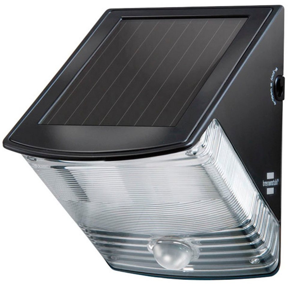 Brennenstuhl LED Solarleuchte, Bewegungsmelder, LED fest integriert,  Tageslichtweiß, mit Bewegungsmelder und Solar-Panel
