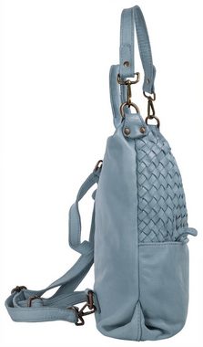 Samantha Look Cityrucksack, echt Leder, Made in Italy