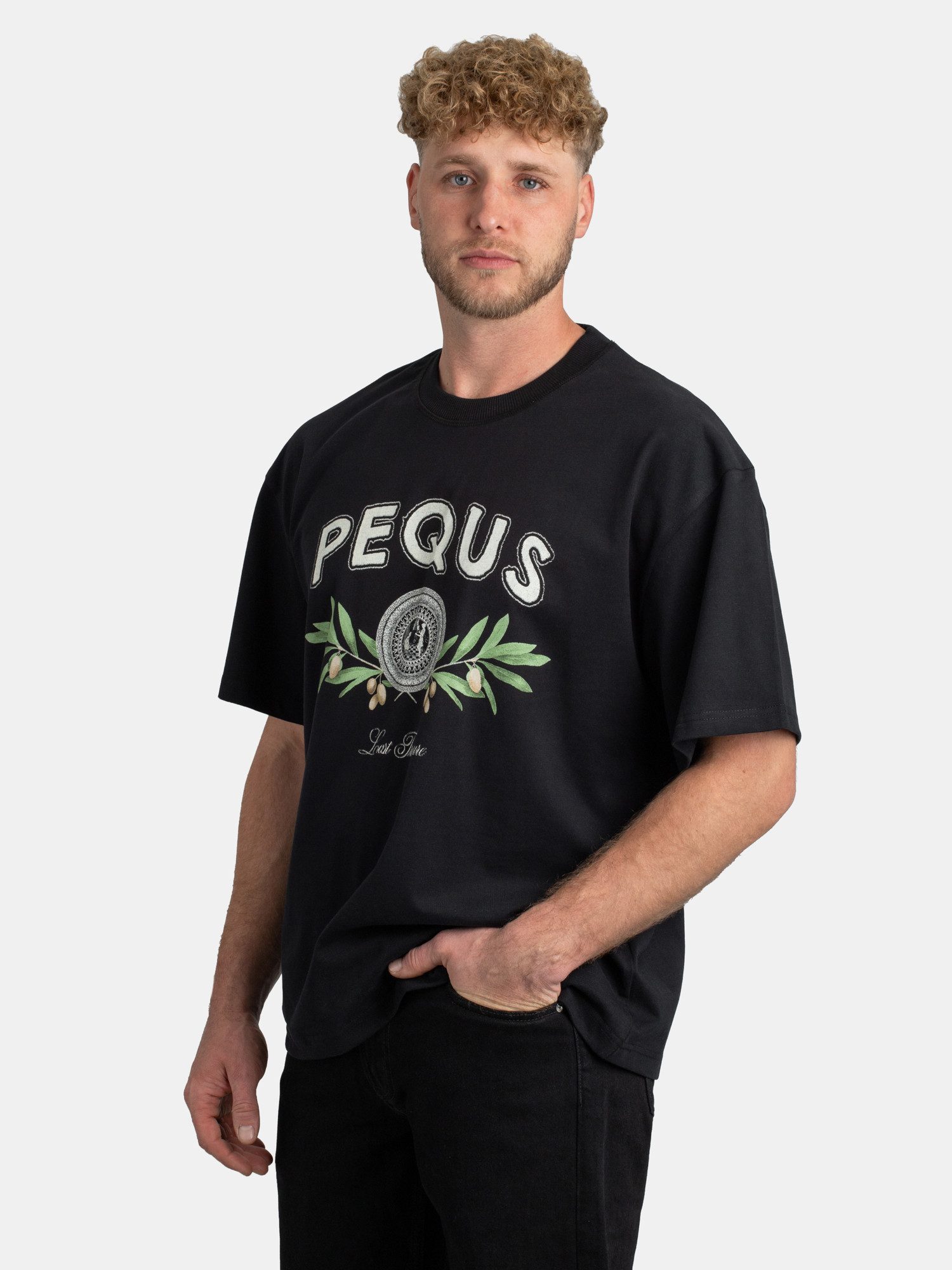 PEQUS T-Shirt Pequs Olive Coin Relic günstig online kaufen