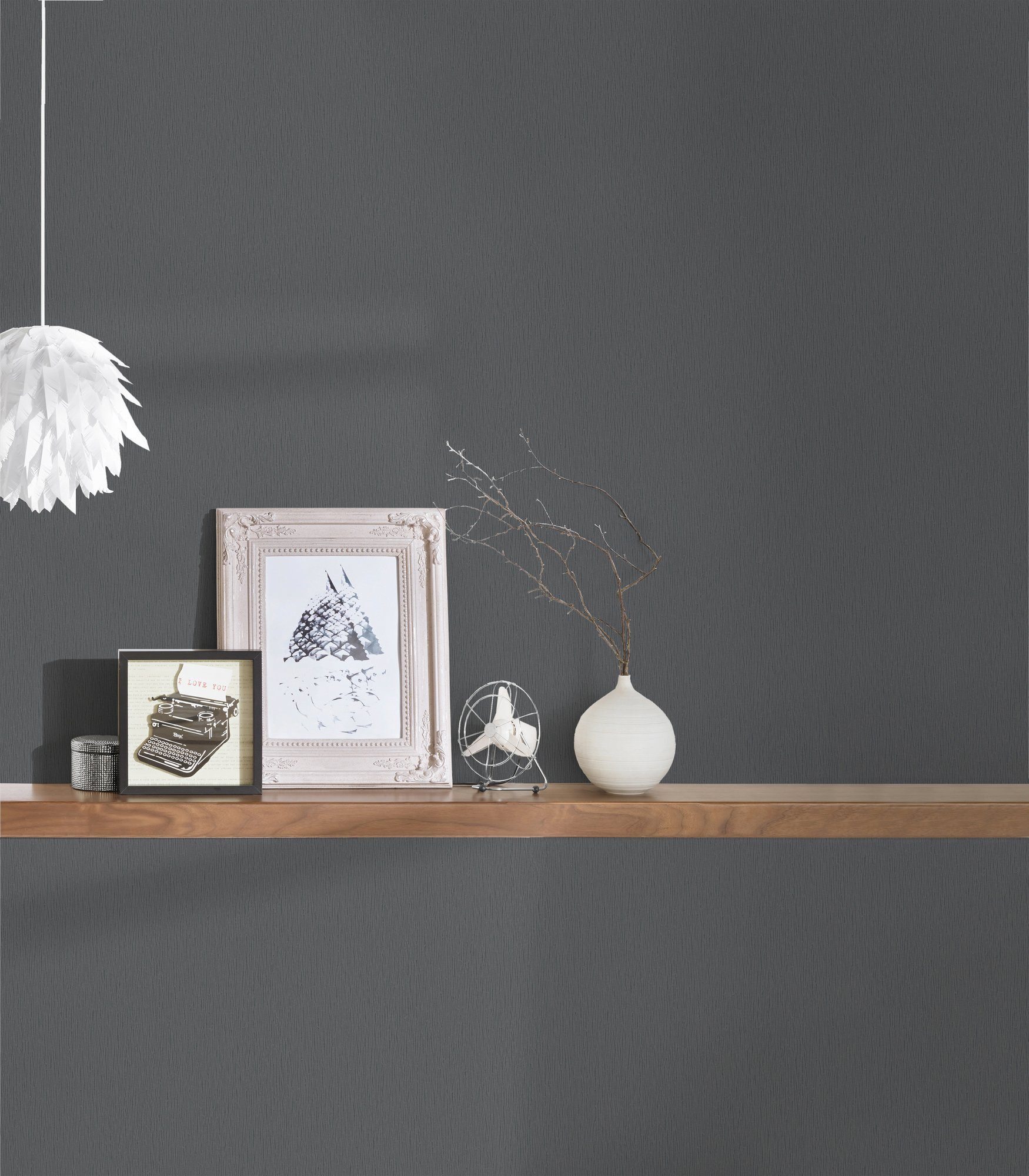 A.S. Création Vliestapete Trendwall, leicht strukturiert, einfarbig, uni, unifarben, Tapete Uni Tapeten Wohnzimmer Schlafzimmer Küche modern Design Design