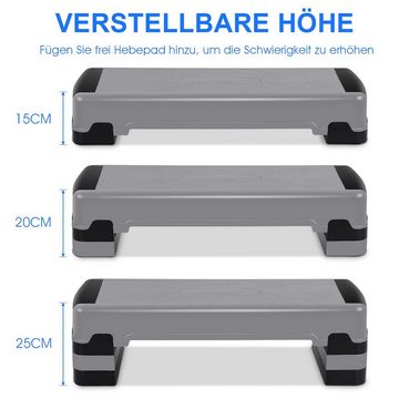 COSTWAY Stepper Aerobic Stepper, mit 3 Stufen 15/20/25cm