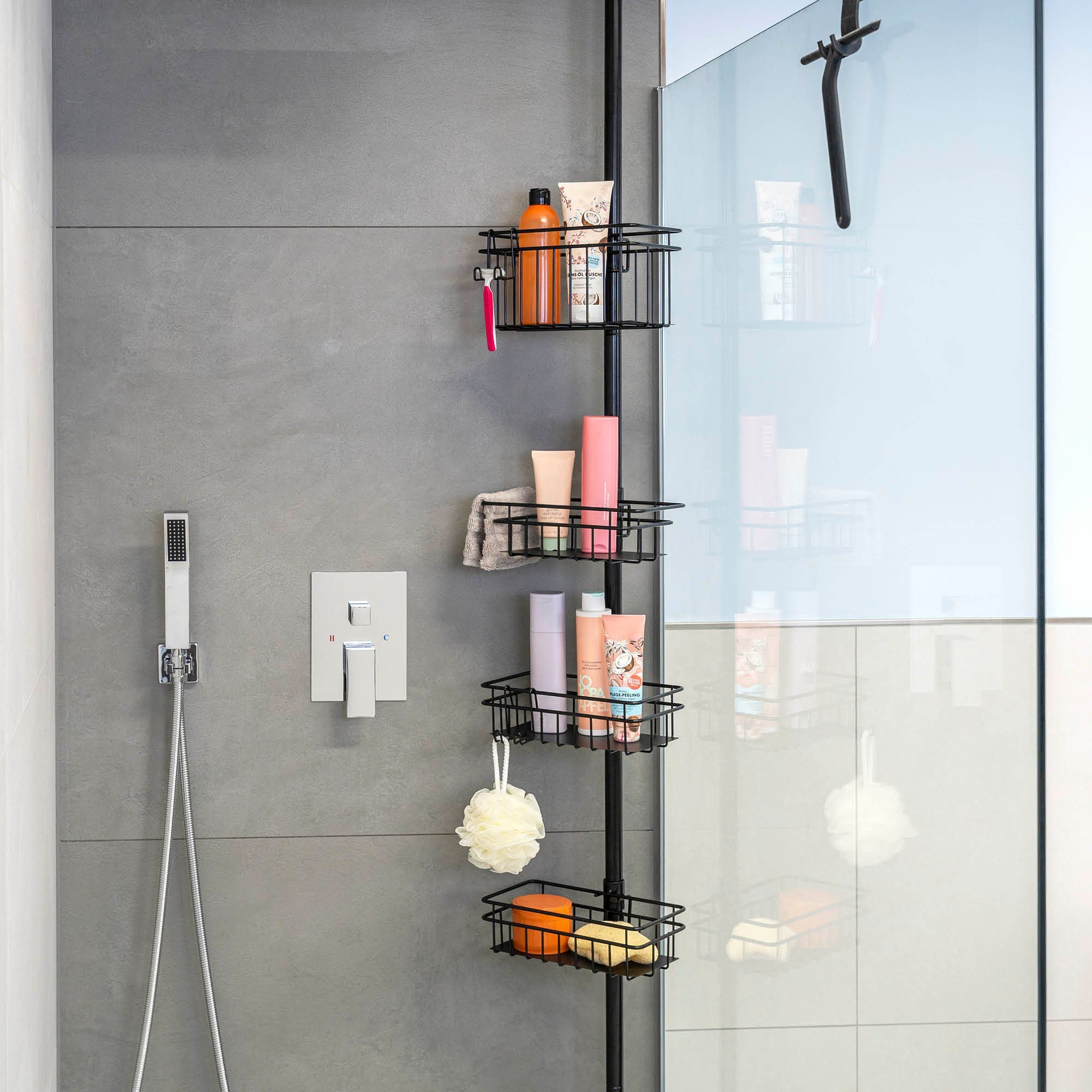 bremermann Teleskopregal Teleskop-Badregal, 4 Körbe Duschregal bis max. ca. günstig online kaufen