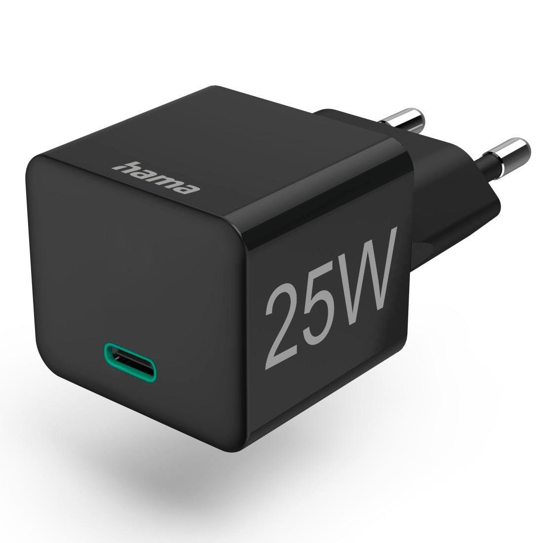 Hama Ladegerät 20 mit schwarz Schnellladegerät Power Delivery u. Charge Watt, Quick USB-Ladegerät
