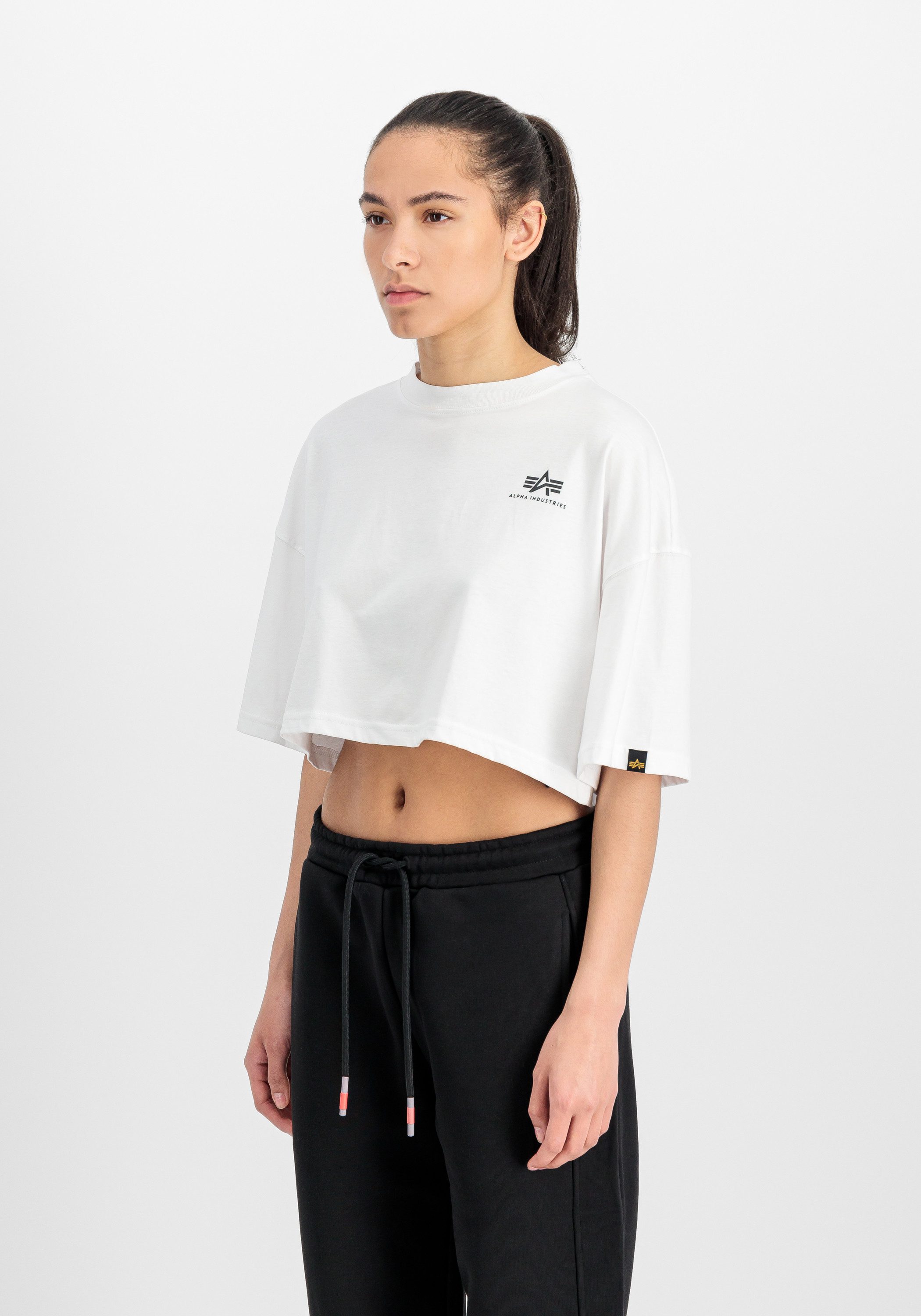 Alpha Industries T-Shirt Basic T-Shirt SL Cropped PP W