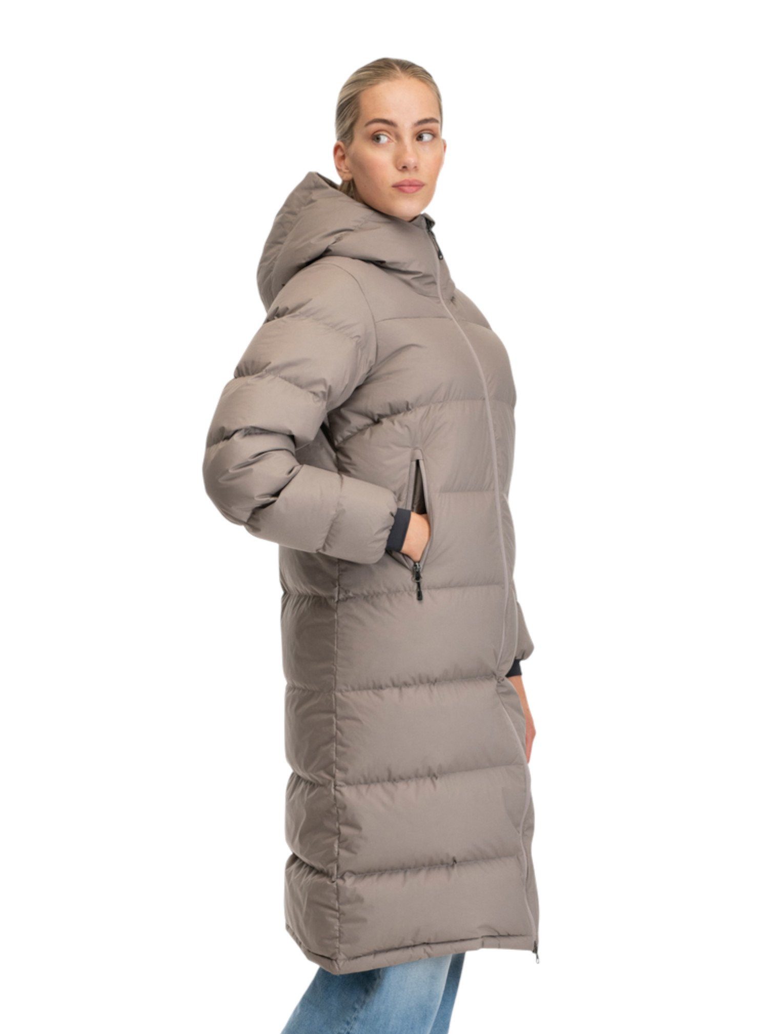 Bergans Daunenmantel Urban Down Long Coat (wärmeisolierung) grau Damen