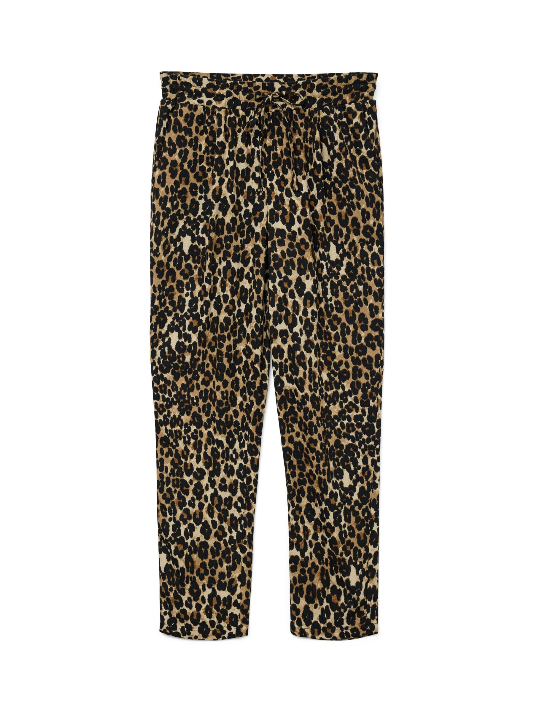 Vero Moda Stoffhose Legere Leinen Stoffhose Casual Schlupf Ankle Pants VMJE günstig online kaufen