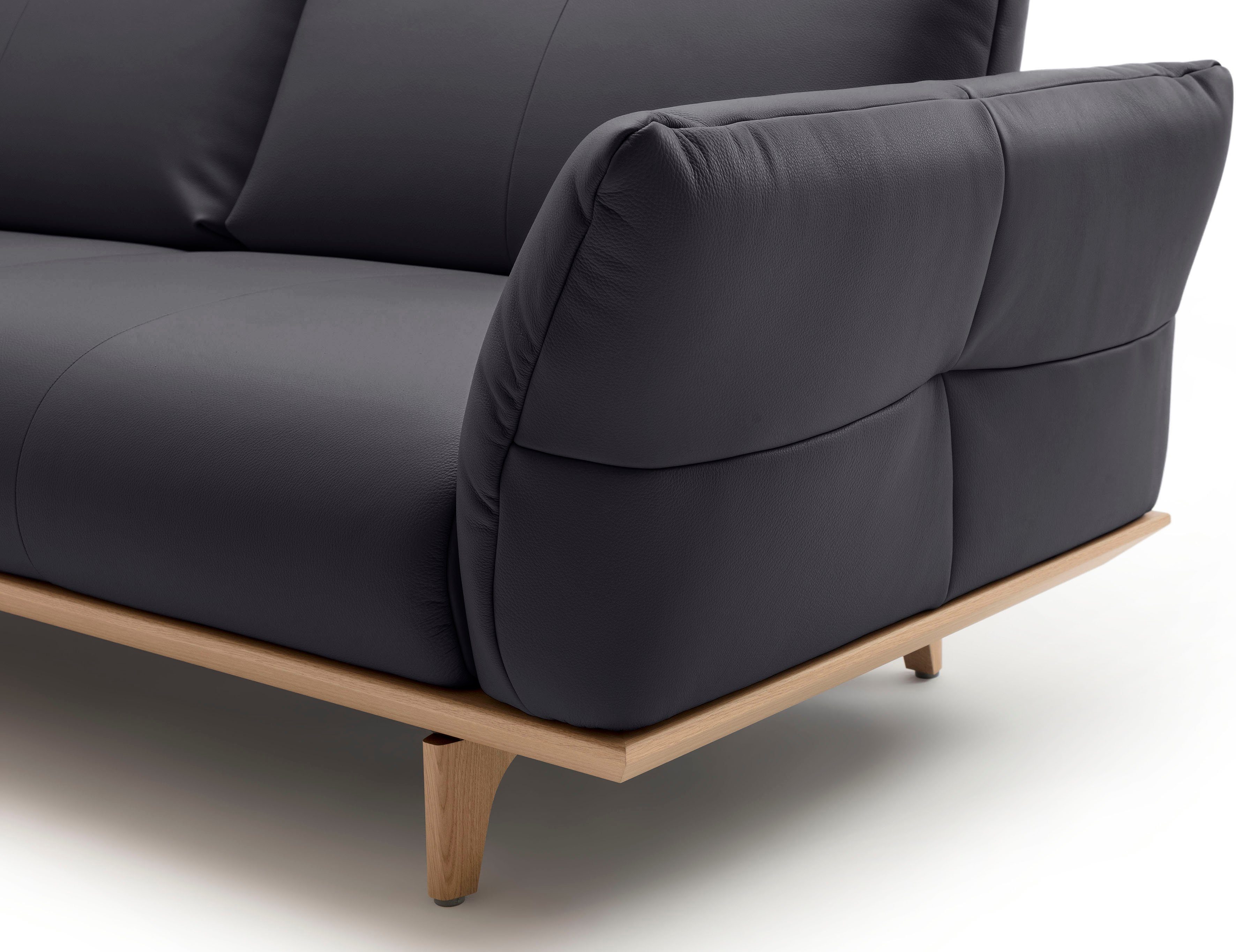 4-Sitzer Sockel Eiche, hülsta natur, hs.460, Füße sofa Breite in 248 cm Eiche