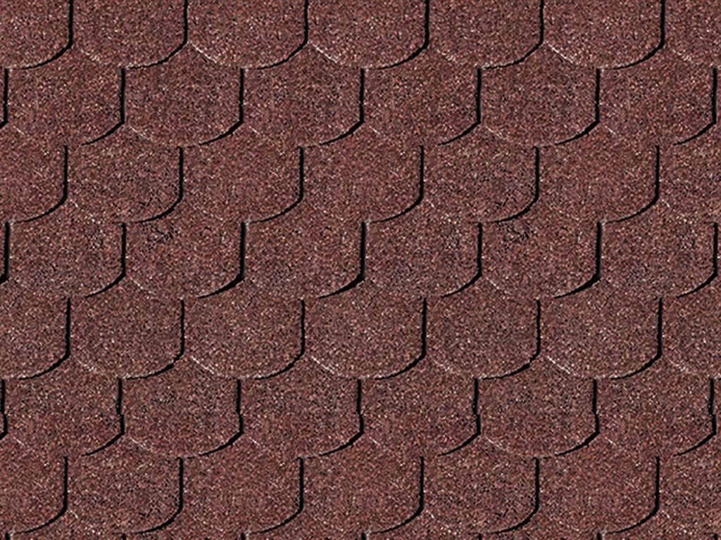 Woodtex Dachschindeln Dachschindeln Biberschwanz in Dunkelrot, 3 m²