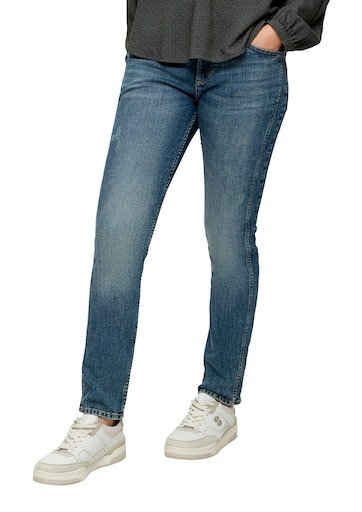 s.Oliver Stretch-Jeans mit Leder-Badge hinten am Bund