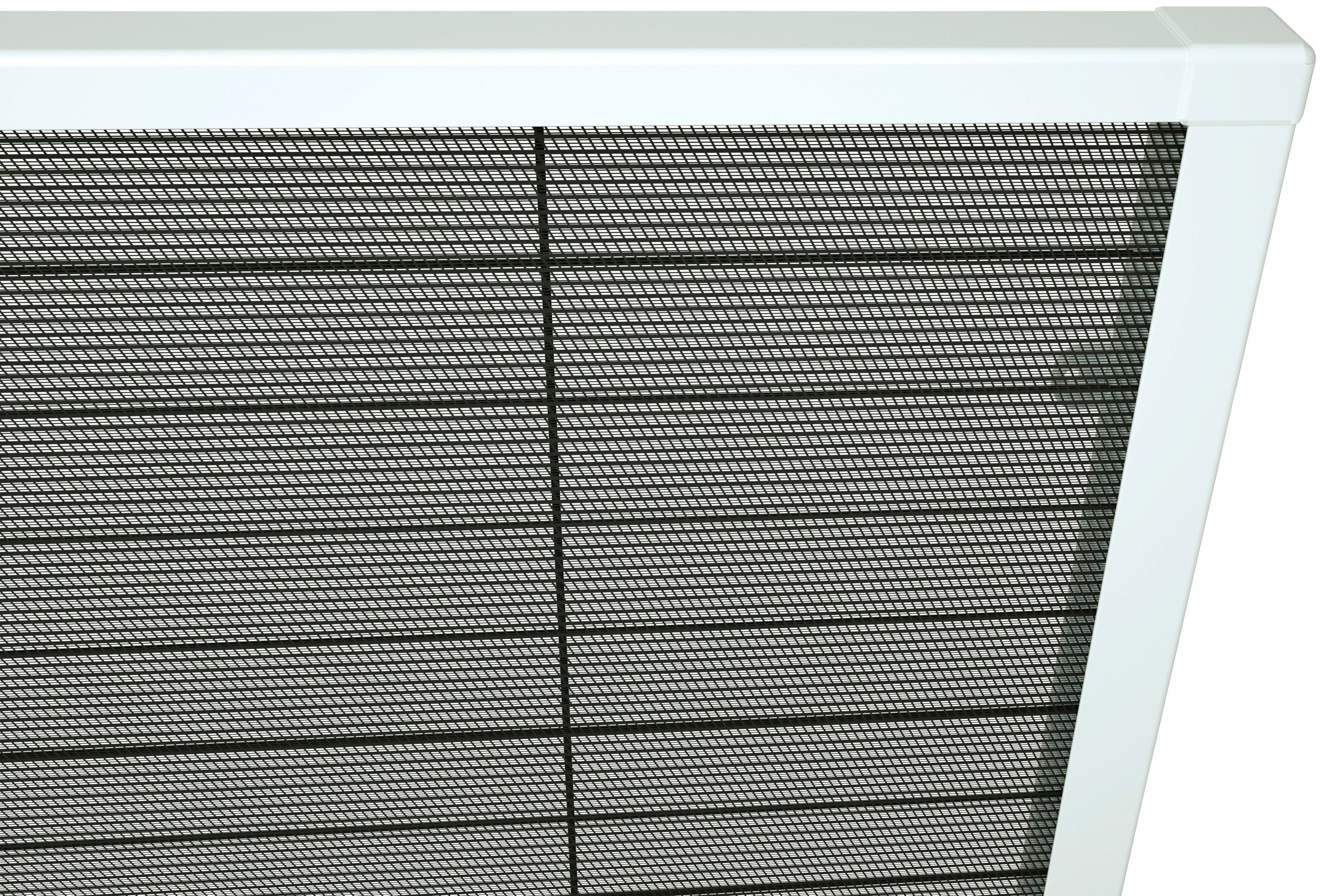 BxH: cm transparent, für Dachfenster, 160x180 Insektenschutzrollo verschraubt, weiß/schwarz, international, hecht
