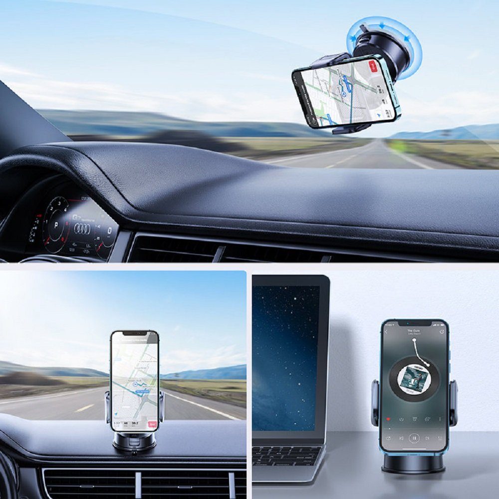 JOYROOM KFZ Handy-Halterung mechanische Autohalterung für das Armaturenbrett  Smartphone-Halterung