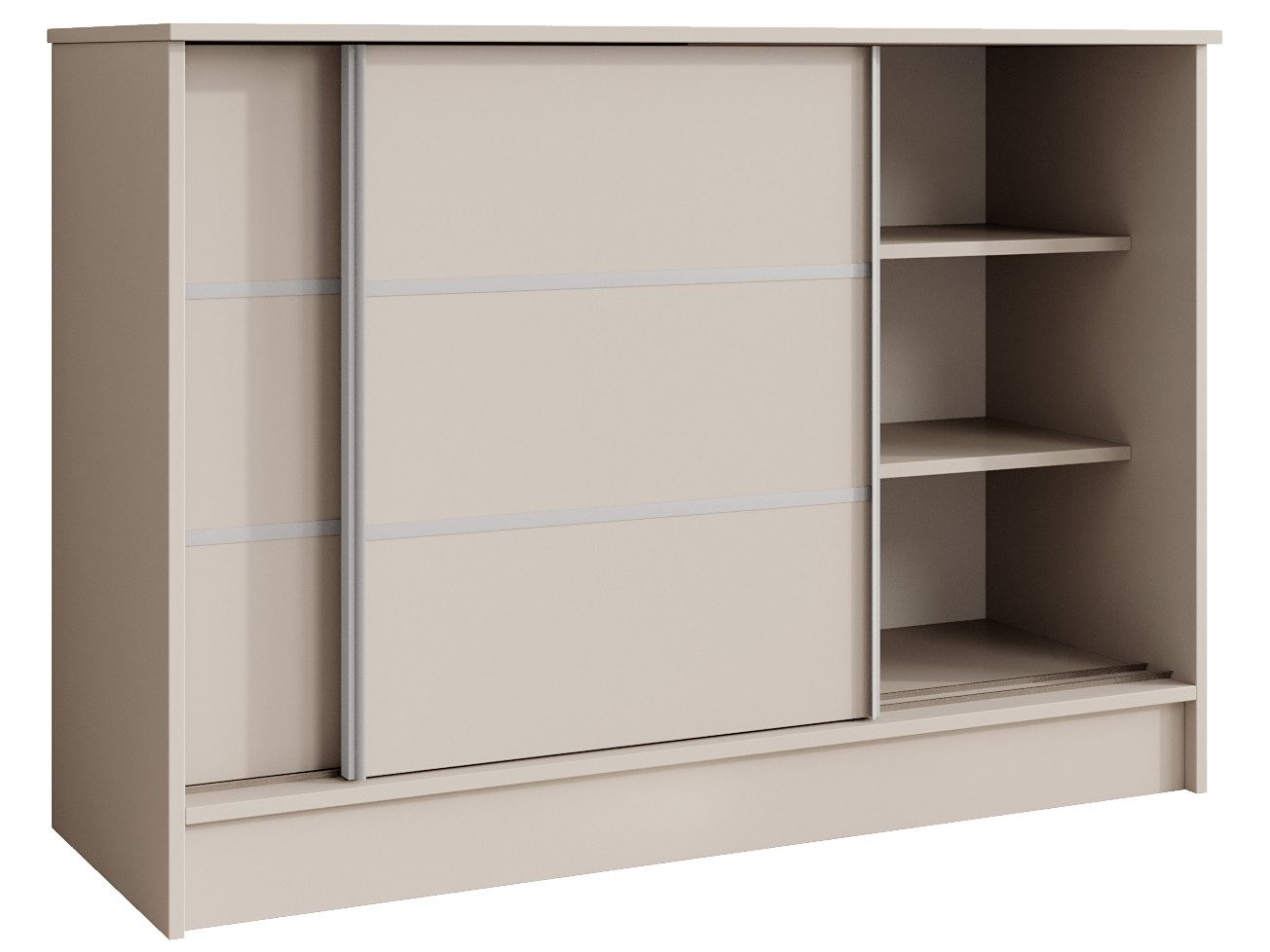 Beautysofa Kommode MIRELA mit 2 Schiebetüren (in 120 cm oder 160 cm, verschiedene Farben), mit dekorativen Sprossen