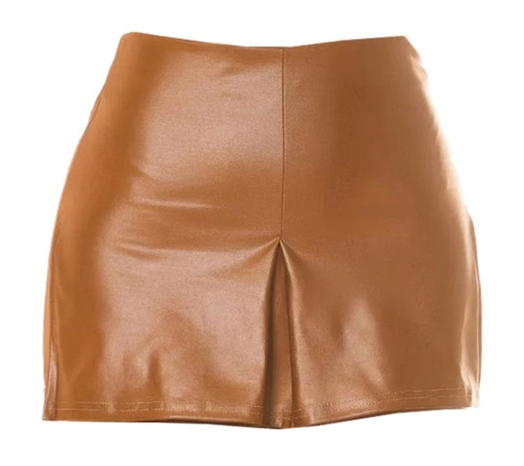 Koucla Skort Wetlook - kurz einfarbig günstig online kaufen