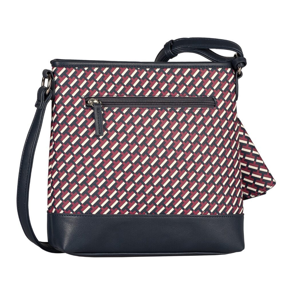 TOM TAILOR Umhängetasche Xenia (Set, Eine abnehmbare Anhängetasche), mit raffiniert geometrischen "T" Print des Logos auf dem Taschenkörper