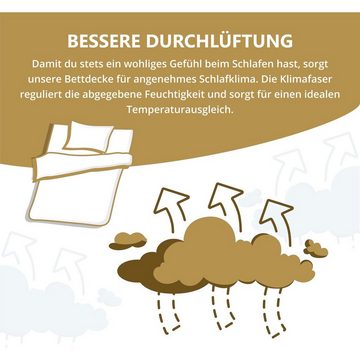 Naturfaserbettdecke, Schlafmond Märchenweich Ganzjahresdecke 135x200 cm, Schlafmond, Bezug: 100% Baumwolle