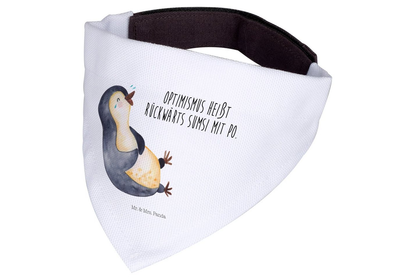 Thumbnail - Mr. & Mrs. Panda Hundefliege Pinguin Lachen - Weiß - Geschenk, lustiger Spruch, Fröhlich, groß, Hu, Polyester, Weiches D...
