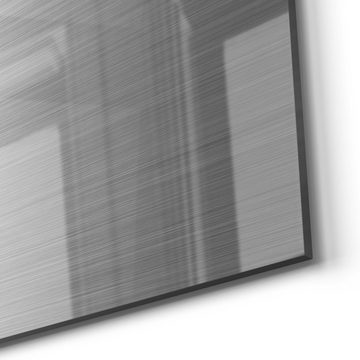 DEQORI Magnettafel 'Gebürstetes Aluminium', Whiteboard Pinnwand beschreibbar
