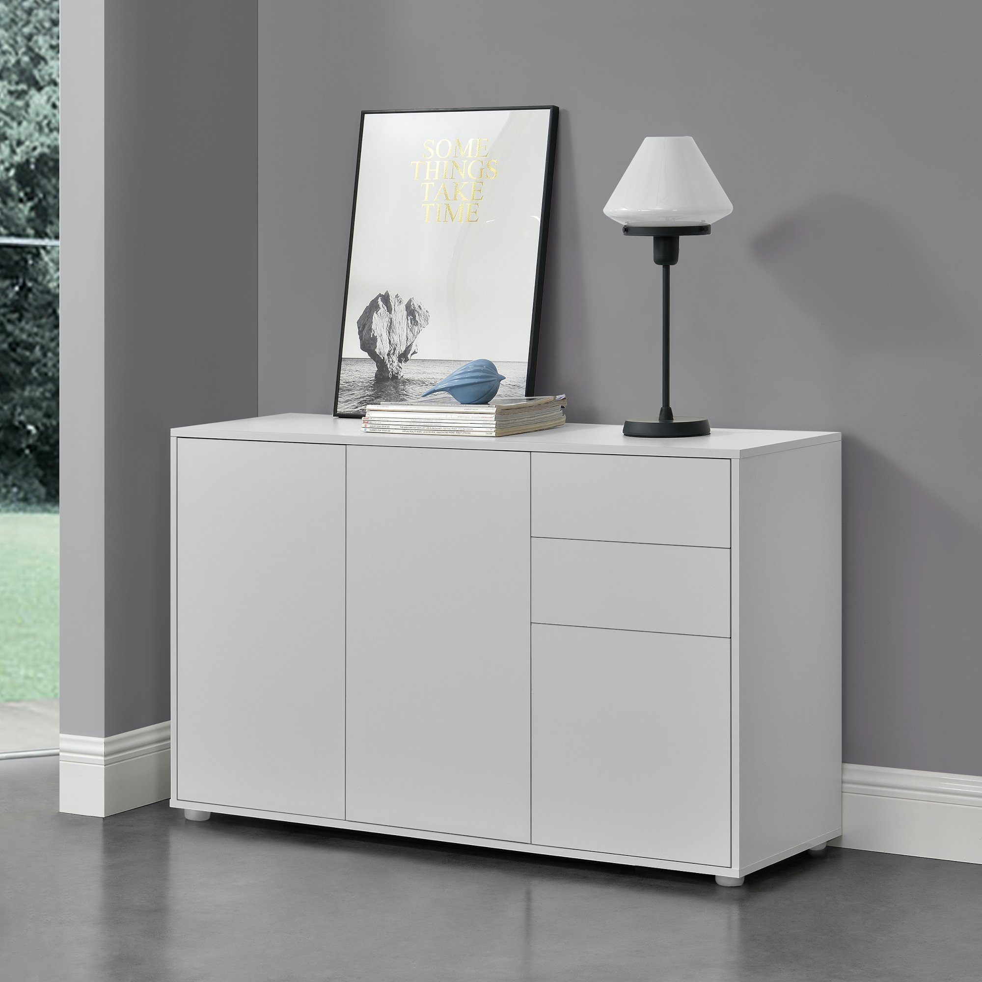 en.casa Sideboard, »Paarl« Kommode Schubladenschrank mit günstig online kaufen