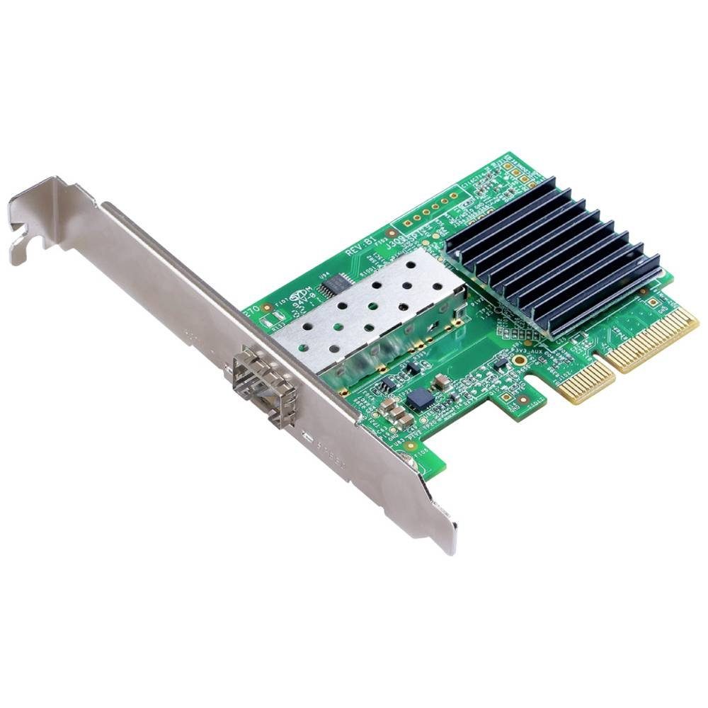 Edimax 10 Gigabit Ethernet SFP+ PCIe -Netzwerkadapter Modulkarte, inkl. Low-Profile Slotblech