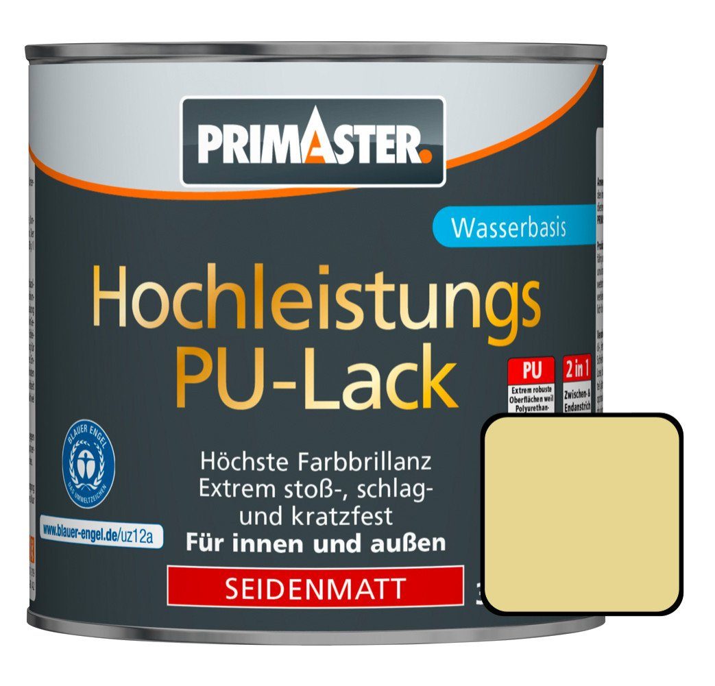 Primaster Acryl-Buntlack Primaster PU-Lack RAL 1015 125 ml elfenbein | Buntlacke