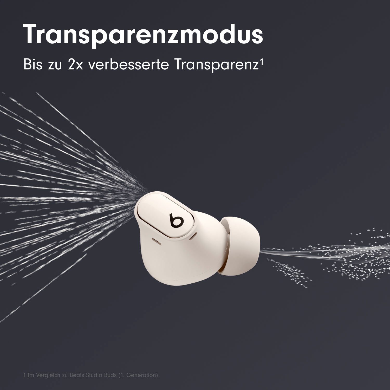 Beats by Dr. Dre Studio Buds + wireless In-Ear-Kopfhörer (Active Noise Cancelling (ANC), Sprachsteuerung, kompatibel mit Siri, Siri, Bluetooth)